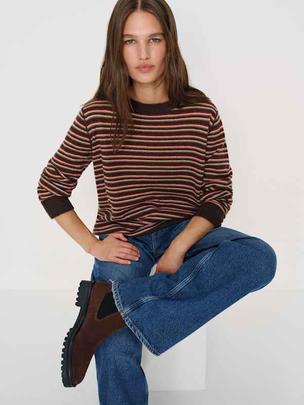 Katerina Lug Sole Chelsea Boot - Espresso Suede